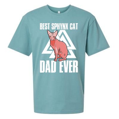 Best Sphynx Cat Dad Ever Great Gift Sueded Cloud Jersey T-Shirt