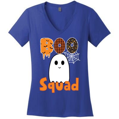 Boo Squad Cute Halloween Cool Gift Women's V-Neck T-Shirt