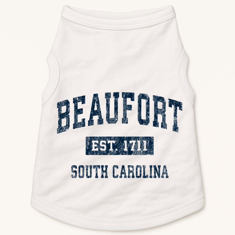 Beaufort South Carolina Sc Vintage Sports Doggie Tank