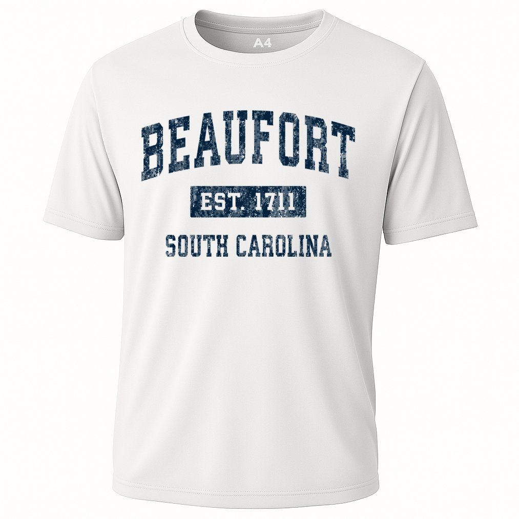 Beaufort South Carolina Sc Vintage Sports Cooling Performance Crew T-Shirt