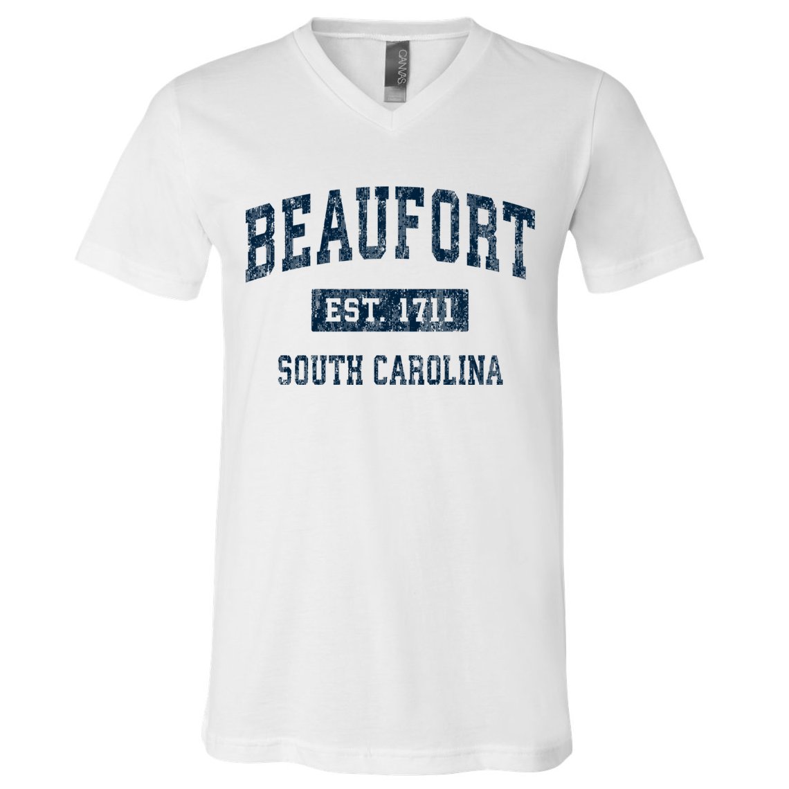Beaufort South Carolina Sc Vintage Sports V-Neck T-Shirt
