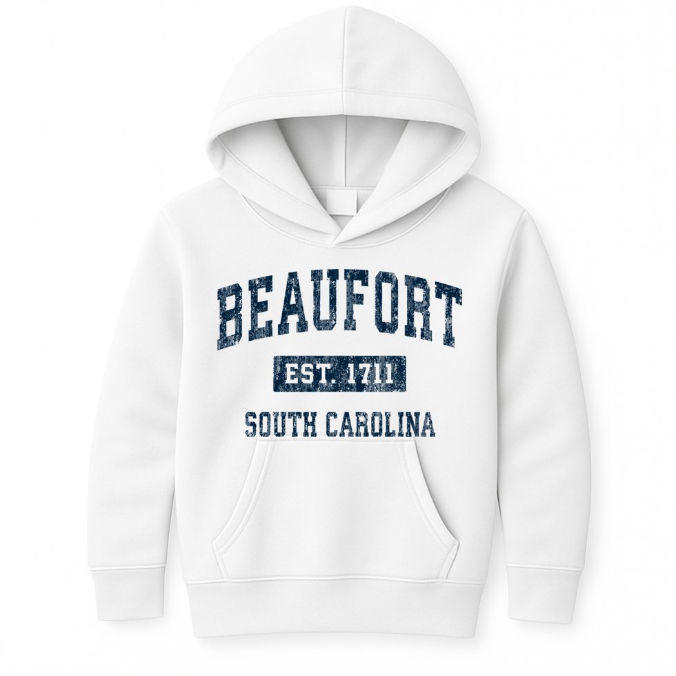 Beaufort South Carolina Sc Vintage Sports Kids Hoodie