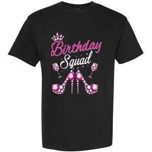 Birthday Squad Crown Elegant Design Diva Squad Women Garment-Dyed Heavyweight T-Shirt