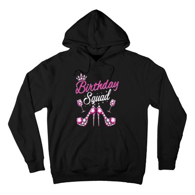 Birthday Squad Crown Elegant Design Diva Squad Women Hoodie