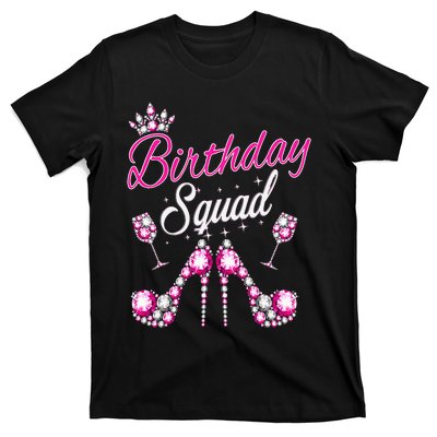 Birthday Squad Crown Elegant Design Diva Squad Women T-Shirt