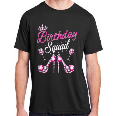 Birthday Squad Crown Elegant Design Diva Squad Women Adult ChromaSoft Performance T-Shirt