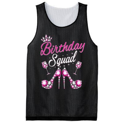 Birthday Squad Crown Elegant Design Diva Squad Women Mesh Reversible Basketball Jersey Tank