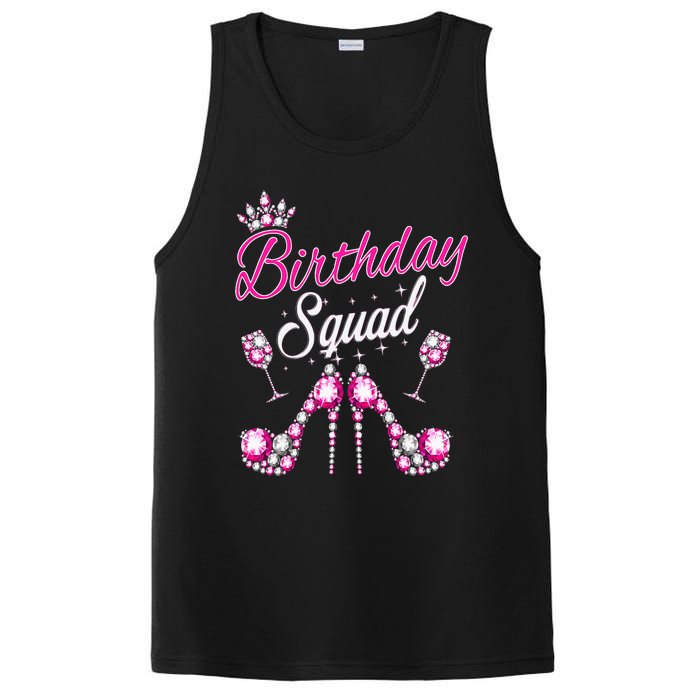 Birthday Squad Crown Elegant Design Diva Squad Women PosiCharge Competitor Tank