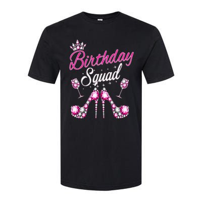 Birthday Squad Crown Elegant Design Diva Squad Women Softstyle CVC T-Shirt