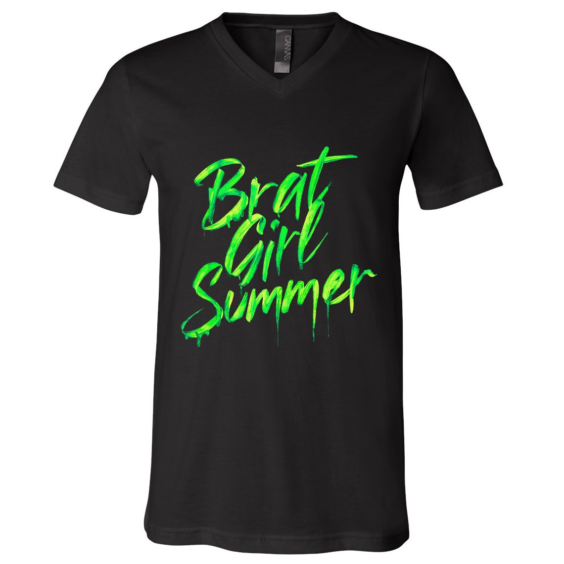 Brat Summer Cute Retro Summer V-Neck T-Shirt