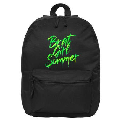 Brat Summer Cute Retro Summer 16 in Basic Backpack