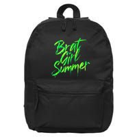 Brat Summer Cute Retro Summer 16 in Basic Backpack