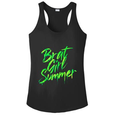 Brat Summer Cute Retro Summer Ladies PosiCharge Competitor Racerback Tank