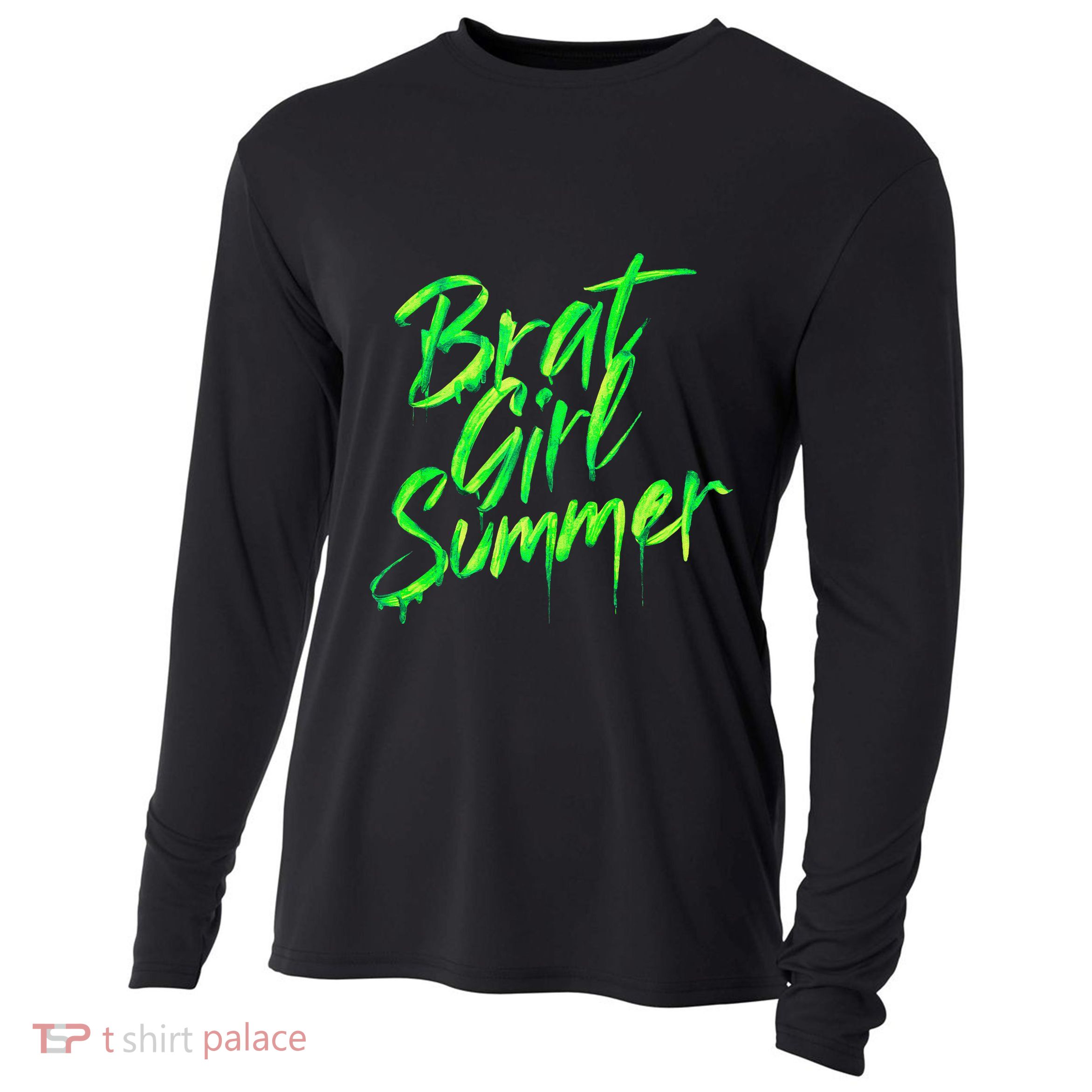 Brat Summer Cute Retro Summer Cooling Performance Long Sleeve Crew