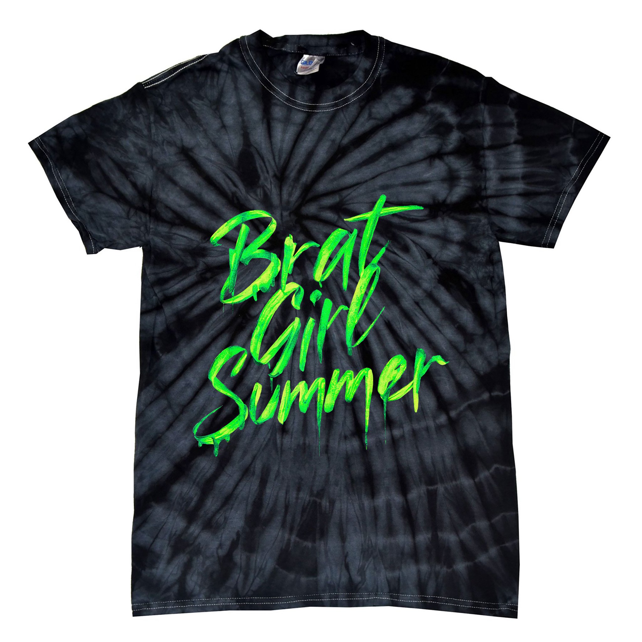 Brat Summer Cute Retro Summer Tie-Dye T-Shirt