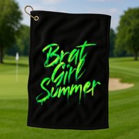 Brat Summer Cute Retro Summer Golf Towel