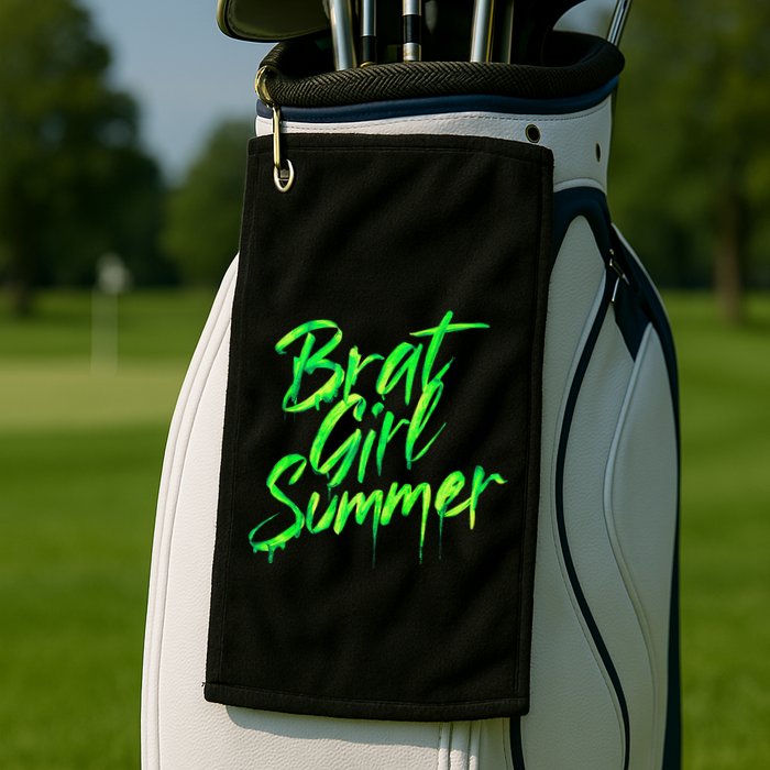 Brat Summer Cute Retro Summer Golf Towel
