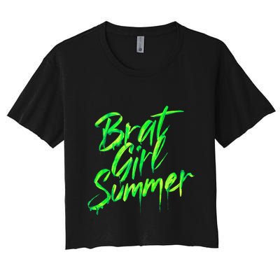 Brat Summer Cute Retro Summer Crop Top