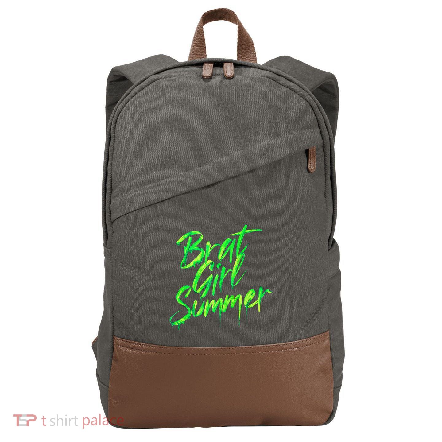 Brat Summer Cute Retro Summer Cotton Canvas Backpack