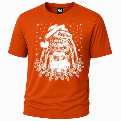 Bigfoot Santa Claus Cooling Performance Crew T-Shirt