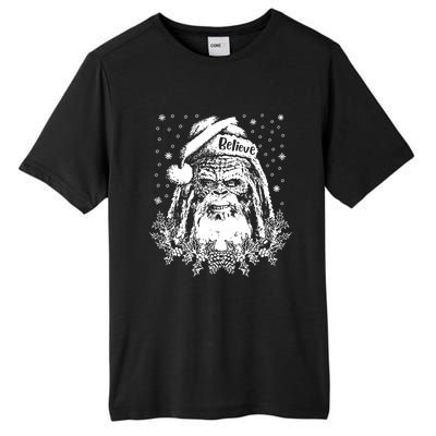 Bigfoot Santa Claus Tall Fusion ChromaSoft Performance T-Shirt