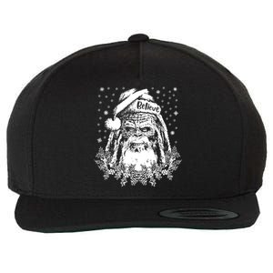 Bigfoot Santa Claus Wool Snapback Cap