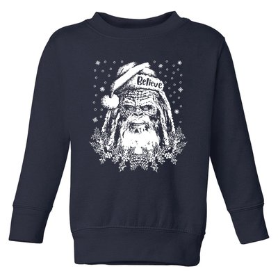 Bigfoot Santa Claus Toddler Sweatshirt