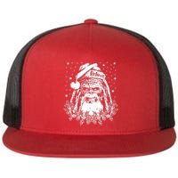 Bigfoot Santa Claus Flat Bill Trucker Hat