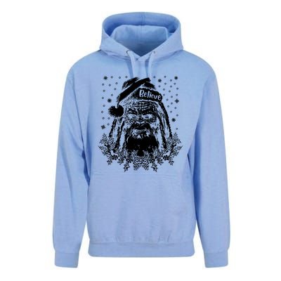 Bigfoot Santa Claus Unisex Surf Hoodie