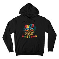 Bruh Santa Claus Sunglasses Beach Christmas In July Hoodie