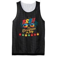 Bruh Santa Claus Sunglasses Beach Christmas In July Mesh Reversible Basketball Jersey Tank