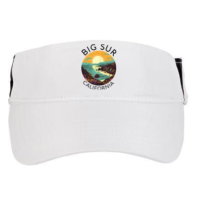 Big Sur California Beach Central Coast Retro Forest Camping Adult Drive Performance Visor