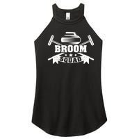 Broom Squad Curling Player Team Winter Ice Funny Curler Fan Gift Women’s Perfect Tri Rocker Tank