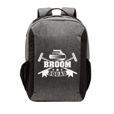 Broom Squad Curling Player Team Winter Ice Funny Curler Fan Gift Vector Backpack