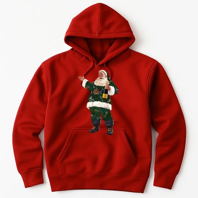 Boujee Santa Champagne Luxe Santa Funny Christmas Hoodie