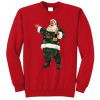 Boujee Santa Champagne Luxe Santa Funny Christmas Sweatshirt