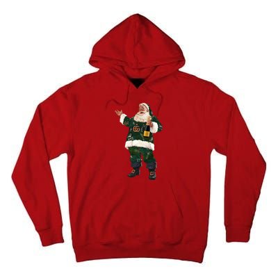 Boujee Santa Champagne Luxe Santa Funny Christmas Tall Hoodie