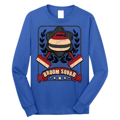 Broom Squad Curling Meaningful Gift Winter Sports Curler Funny Gift Long Sleeve Shirt