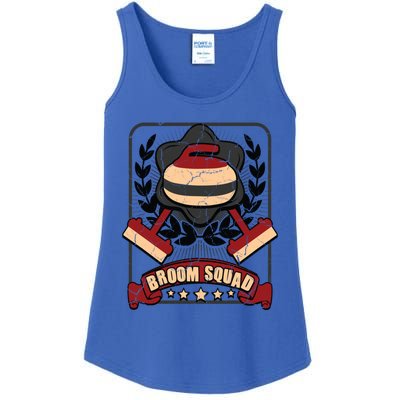 Broom Squad Curling Meaningful Gift Winter Sports Curler Funny Gift Ladies Essential Tank