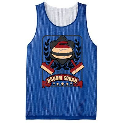 Broom Squad Curling Meaningful Gift Winter Sports Curler Funny Gift Mesh Reversible Basketball Jersey Tank