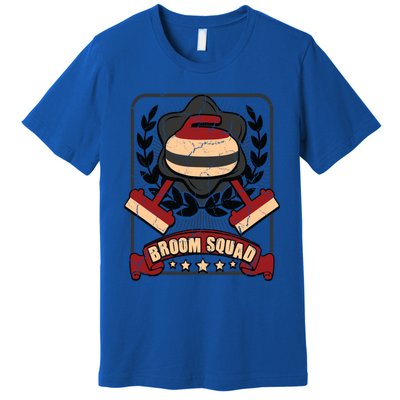 Broom Squad Curling Meaningful Gift Winter Sports Curler Funny Gift Premium T-Shirt