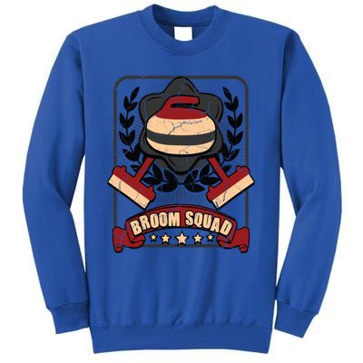 Broom Squad Curling Meaningful Gift Winter Sports Curler Funny Gift Tall Sweatshirt