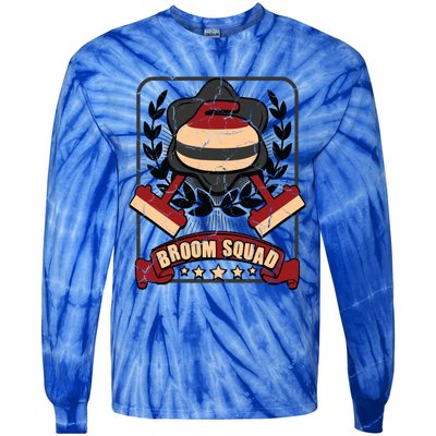 Broom Squad Curling Meaningful Gift Winter Sports Curler Funny Gift Tie-Dye Long Sleeve Shirt