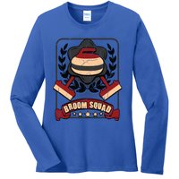 Broom Squad Curling Meaningful Gift Winter Sports Curler Funny Gift Ladies Long Sleeve Shirt