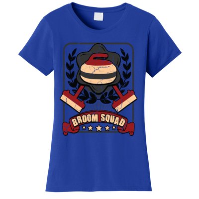 Broom Squad Curling Meaningful Gift Winter Sports Curler Funny Gift Women's T-Shirt