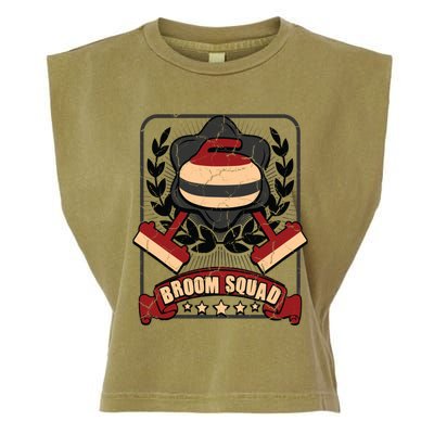 Broom Squad Curling Meaningful Gift Winter Sports Curler Funny Gift Garment-Dyed Women's Muscle Tee