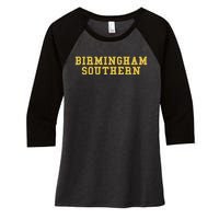 Birmingham Southern College Women's Tri-Blend 3/4-Sleeve Raglan Shirt