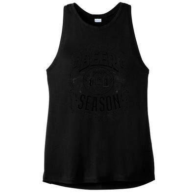 Beer Season Celebrate Your Love for Beer & Breweries Ladies PosiCharge Tri-Blend Wicking Tank