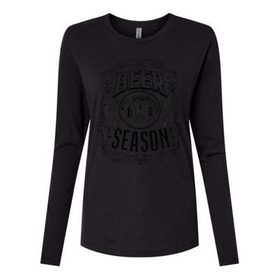 Beer Season Celebrate Your Love for Beer & Breweries Womens Cotton Relaxed Long Sleeve T-Shirt