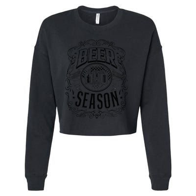 Beer Season Celebrate Your Love for Beer & Breweries Cropped Pullover Crew